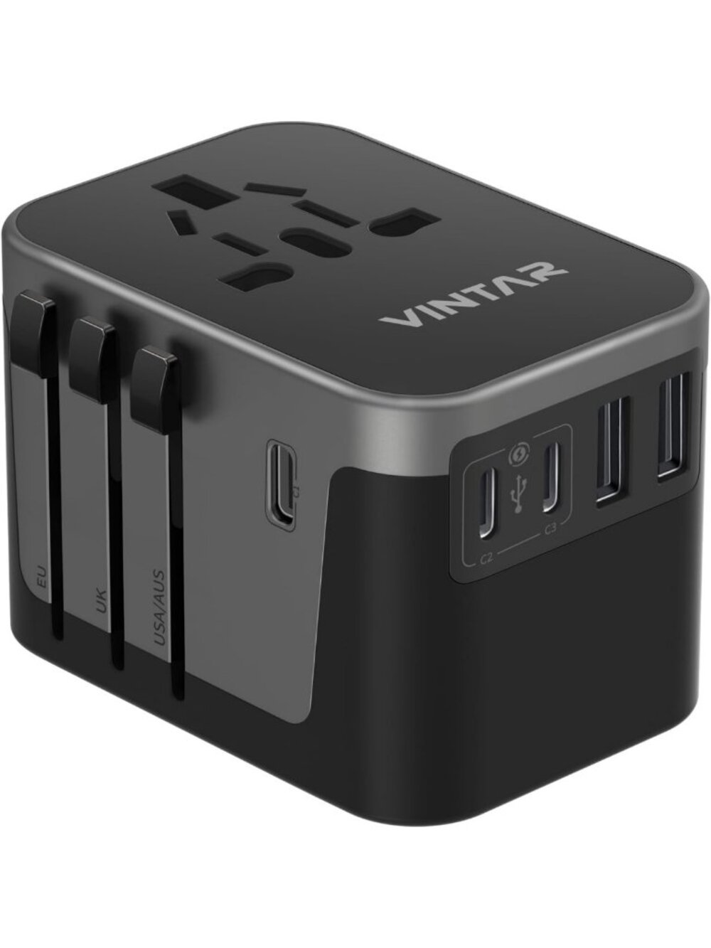 Universal Travel Adapter 30W, International Power Plug Converter for Worldwide